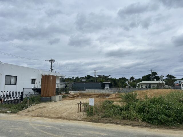基礎工事敷地全景